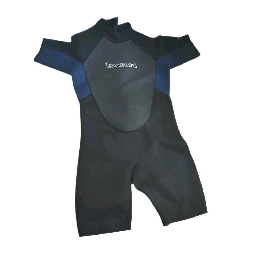 Lemorecn Wetsuit Mens Shorty Premium 3MM Neoprene Diving Suit Jumpsuit